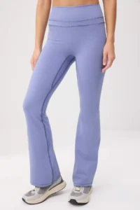 TRENDYOLMİLLA BLUE Flare/flared leg Brushed Soft Material Knitting Sports Leggings - Image 4