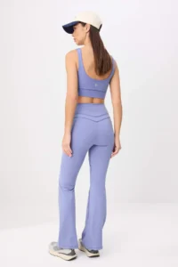 TRENDYOLMİLLA BLUE Flare/flared leg Brushed Soft Material Knitting Sports Leggings - Image 5