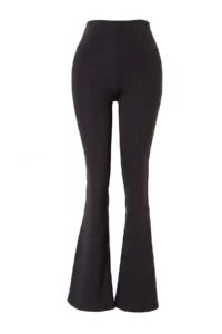TRENDYOLMİLLA Black Brushed Soft Material Flare/flared leg Knitting Sports Leggings - Image 6