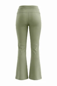 TRENDYOLMİLLA Khaki Brushed Soft Material Flare/flared leg Knitting Sports Leggings - Image 6