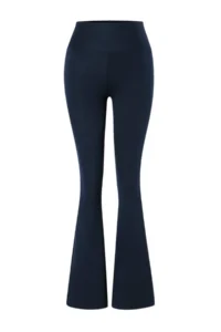 TRENDYOLMİLLA NAVY BLUE Brushed Soft Material Flare/flared leg Knitting Sports Leggings - Image 9