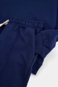 TRENDYOLMİLLA KIDS NAVY BLUE Kalpli Oversized Girls' Knitting Bottom - Top Set - Image 6