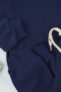 TRENDYOLMİLLA KIDS NAVY BLUE Cotton Polo Shirt Collar Boys' Knitting Thick Sweatshirt and Tracksuit Bottom -Top Set - Image 4