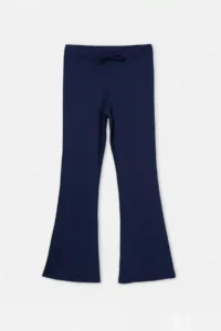 TRENDYOLMİLLA KIDS NAVY BLUE Plain/Basic Flexible Crew Neck Regular Knitting Girls' Tights Bottom - Top Set - Image 8