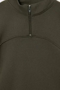 TRENDYOLMİLLA KIDS Khaki Plain Knitting Bottom - Top Set - Image 6