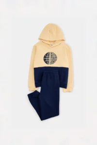 TRENDYOLMİLLA KIDS Beige Color Bloklu Knitting Bottom - Top Set - Image 5