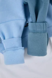 TRENDYOLMİLLA KIDS BLUE Cotton Thick/Horse Printed Boys' Knitting Bottom - Top Set - Image 7