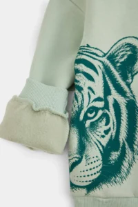 TRENDYOLMİLLA KIDS MINT animals Knitting Bottom - Top Set - Image 5