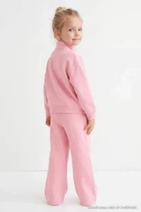 TRENDYOLMİLLA KIDS PINK Plain Knitting Bottom - Top Set - Image 6