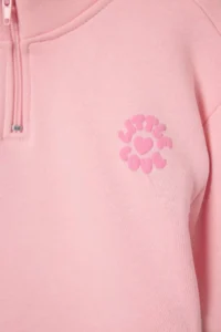 TRENDYOLMİLLA KIDS PINK Plain Knitting Bottom - Top Set - Image 8