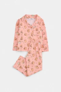 TRENDYOLMİLLA KIDS PINK Soft Material Girls' Pajama Set - Image 5