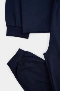 TRENDYOLMİLLA KIDS Dark NAVY 100%Cotton NAVY BLUE Men Kids Pajama Set - Image 6
