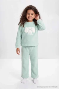 TRENDYOLMİLLA KIDS MINT Girls' Pajama Set - Image 5