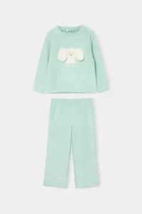 TRENDYOLMİLLA KIDS MINT Girls' Pajama Set - Image 6