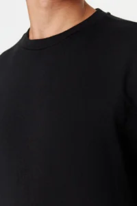 TRENDYOLMİLLA MEN Black Regular/Normal Cut Inside Fleece/Warm Sweatshirt - Image 16