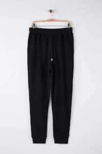 TRENDYOLMİLLA MEN Black-NAVY BLUE Regular/Normal Cut Tyre Hem 2 Sets Paket Sweatpants - Image 10