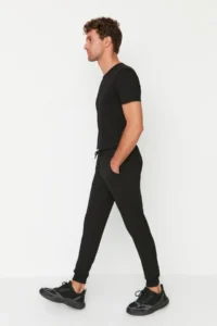 TRENDYOLMİLLA MEN Gray-Black Regular/Normal Cut Leg Elastic Jogger 2 Sets Package Sweatpants - Image 10