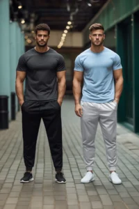 TRENDYOLMİLLA MEN Gray-Black Regular/Normal Cut Leg Elastic Jogger 2 Sets Package Sweatpants - Image 3