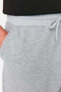 TRENDYOLMİLLA MEN Gray-Black Regular/Normal Cut Leg Elastic Jogger 2 Sets Package Sweatpants - Image 8