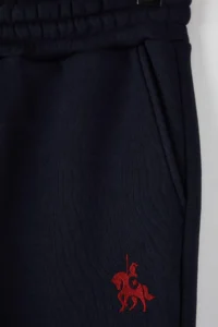 TRENDYOLMİLLA MEN NAVY BLUE Embroidered Regular/Normal Cut Leg Elastic Inside Fleece Sweatpants - Image 6