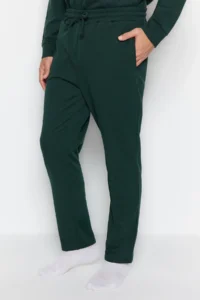 TRENDYOLMİLLA MEN Green Men Regular Fit Pajama Set - Image 5