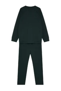 TRENDYOLMİLLA MEN Green Men Regular Fit Pajama Set - Image 8