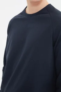 TRENDYOLMİLLA MEN NAVY BLUE Regular Fit Pajama Set - Image 8