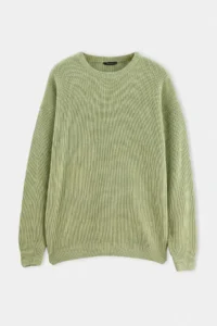TRENDYOLMİLLA MEN MINT Oversized Crew Neck Plain Sweater - Image 6