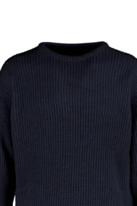 TRENDYOLMİLLA MEN NAVY BLUE Oversized Fit Wide Pattern Crew Neck Basic Knitwear Sweater - Image 12