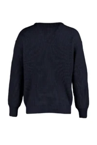 TRENDYOLMİLLA MEN NAVY BLUE Oversized Fit Wide Pattern Crew Neck Basic Knitwear Sweater - Image 13