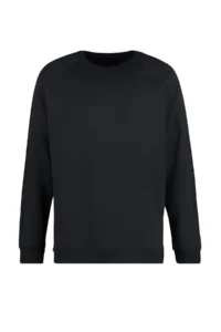 TRENDYOLMİLLA MEN Black Oversized/Wide Cut Inside Fleece/Warm Raglan Sleeve Sweatshirt - Image 10
