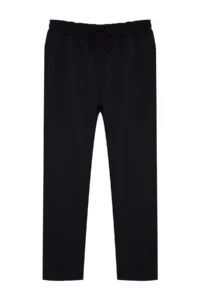 TRENDYOLMİLLA MEN Black Regular/Normal Cut Cotton Light Hem Sweatpants - Image 11