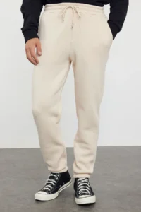 TRENDYOLMİLLA MEN NAVY BLUE-Stone Regular/Normal Cut Tire Hem Inside Fleece 2 Sets Package Sweatpants - Image 6