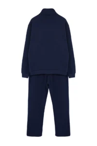 TRENDYOLMİLLA MEN NAVY BLUE Oversized/Wide Cut High Neck Zippered Tracksuit - Image 3