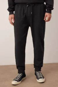 TRENDYOLMİLLA MEN Anthracite Oversized/Wide Cut Text Printed Tracksuit - Image 3