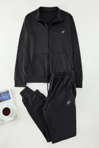 TRENDYOLMİLLA MEN Black Regular/Normal Cut Sports Tracksuit - Image 4
