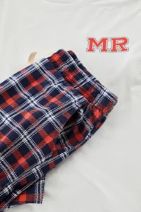 TRENDYOLMİLLA MEN Men Ecru Regular Fit Printed Knitting Couple 100% Cotton Pajama Set - Image 8