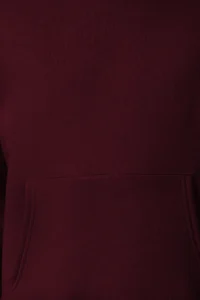 TRENDYOLMİLLA MEN Burgundy Oversized/Wide Cut Back Embroidery Detailed Hooded Sweatshirt - Image 7