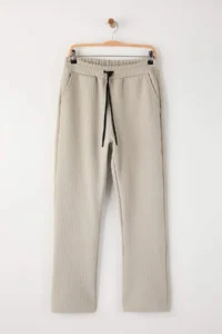 TRENDYOLMİLLA MEN Stone Regular/Normal Cut textured Light Hem Sweatpants
