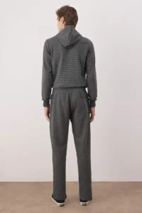 TRENDYOLMİLLA MEN Anthracite Regular/Normal Cut textured Pipe Both Sweatpants - Image 4
