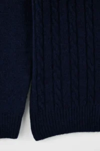TRENDYOLMİLLA MEN NAVY BLUE Regular/Normal Cut Crew Neck animals Embroidery Soft Touch Sweater - Image 7