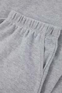 TRENDYOLMİLLA MEN Gray Regular Soft Waffle textured Knitting Pajama Set - Image 2