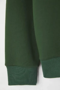 TRENDYOLMİLLA MEN Emerald Green Yeni Oversized/Wide Cut High Neck Biye Detailed Sweatshirt - Image 7