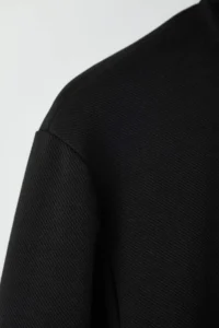 TRENDYOLMİLLA MEN Black Regular/Normal Cut Thick High Neck Sweatshirt - Image 6