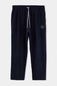 TRENDYOLMİLLA MEN Plus Size NAVY BLUE Regular/Normal Cut New York Embroidered Light Hem Sweatpants - Image 5