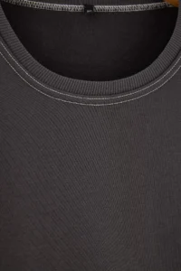 TRENDYOLMİLLA MEN Plus Size Anthracite Oversized/Rahat Pattern Kontrast stitched Sweatshirt - Image 6