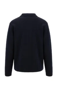 TRENDYOLMİLLA MEN NAVY BLUE Regular/Normal Cut Pocket Detail buttoned Thick Polo Shirt Collar Knitwear Cardigan - Image 6