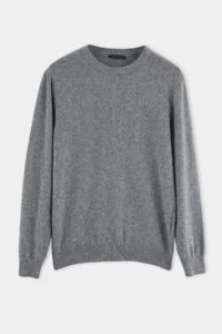 TRENDYOLMİLLA MEN Wardrobe Essentials Anthracite Regular 100% Wool Premium Crew Neck Basic Sweater - Image 4