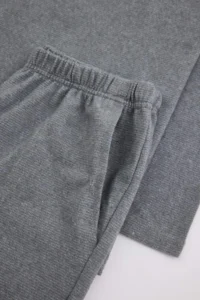 TRENDYOLMİLLA MEN Smoke Gray Regular Fit Button Collar Knitting Pajama Set - Image 5