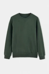 TRENDYOLMİLLA MEN Green Regular/Comfortable Pattern Soft Touch Sweatshirt - Image 6